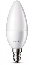 Philips LED LAMP kaars mat 3W (25W) E14 (kleine fitting)  