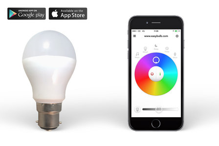 Easybulb RGBW 6W WiFi  LED lamp Light Bulb - iPhone and Android Controlled