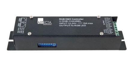 Artecta LED Dimmer RGB DMX Unit 12-24Vdc 3A/ch