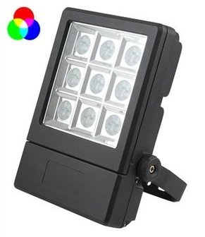 Tronix Floodlight led lamp  RGB LED 48W 27x CREE  IP65