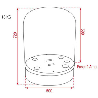 Showtec Outdoor dome for LED Parcan / LED MultiPars