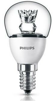 Philips LED kogel helder 4W (25W) E14(kleine fitting) warm wit led lamp