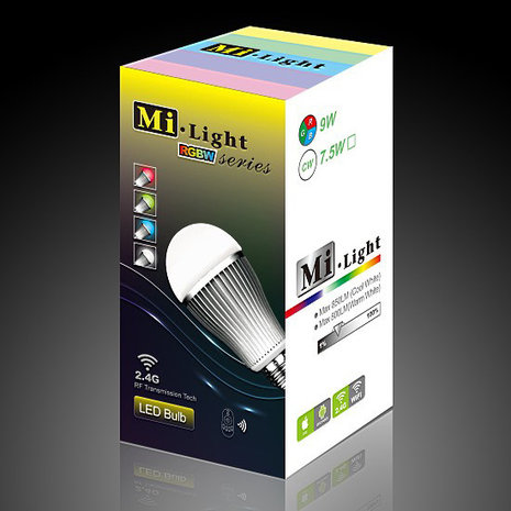 Milight RGBW 9W LED Light WiFi LED lamp - iPhone and Android Controlled