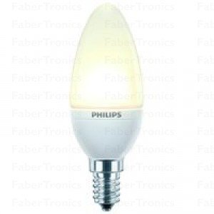 Philips accent white 2Watt (10Watt)  LED kaars lamp mat warm wit E14 (kleine fitting)