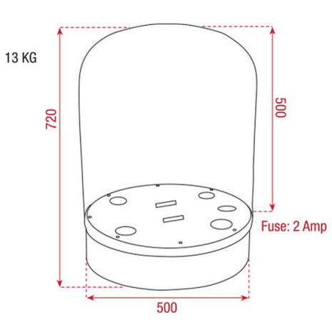 Showtec Outdoor dome for LED Parcan / LED MultiPars
