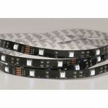 Artecta Havana Ribbon RGB-60 24V IP20 5m RGB LED strip zwarte achtergrond