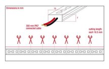 Artecta Havan Rigid WW-3000K 180x 0,08W 1M 24V LED strip aluminium behuizing