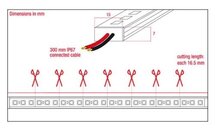 Artecta Havana Rigid CW-6000K 180x 0,08W 24V LED strip aluminium behuizing