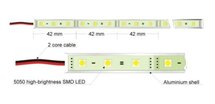 Artecta Havana Rigid RGB-30 x 0,24W RGB 3 in 1  LED 24V 1M LED strip aluminium behuizing