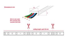 Artecta Havana Rigid RGB-30 x 0,24W RGB 3 in 1  LED 24V 1M LED strip aluminium behuizing