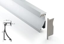 Tronix Flextape Channel  Aluminium led strip profiel  2 meter Wall Light Recessed