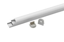 Tronix Flextape Channel Aluminium profiel 2 meter midi round frosted cover ledstrip profiel