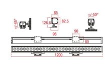 Artecta Lugano Bar-27 RGB met ingebouwde Voeding 100-240V