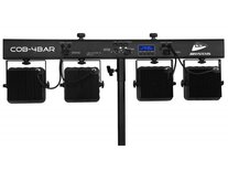 JB SYSTEMS COB-4BAR set powered 4bar 4X 36Watt RGB COB LED + IR + case/bag