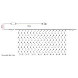 Showtec LED Rubber Net Light WW 540 LED'S/400x200 cm, koppelbaar LED kerstverlichting