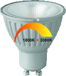 Megaman PAR16 LEDlamp Dim to warm 1800-3000K 6Watt (50W) GU10 dimbaar
