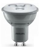 Philips LED spot zilver GU10 4.5W (35W) dimbaar 2700K - 36°