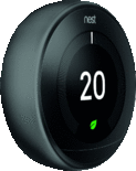 Google Nest Smart Learning Thermostat Gen3 Zwart