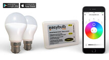2 Easybulb RGBW  6W WiFi LED lamp  and 1 Wifi Box   2 Years Warranty