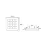 CLS Ultima plafondinbouw LED inbouw downlight armatuur 20W 2700K, 3000K, 4000K, 5000K,   8°, 12°, 30°, 60°, 12x46°