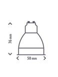 Interlight IL-C5G36 LED MR16 GU10 5Watt 2800K camita LED spot zilver