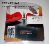 Set Outdoor LED strip flexibel multi colour RGB 7,2 watt per meter IP65 incl controller (afstandsbediening) en voeding