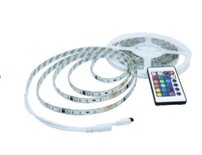 Set outdoor LED strip flexibel multi colour RGB 4,8 watt per meter IP44 incl controller (afstandsbediening) en voeding