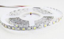 Set LED strip flexibel multi colour+warm wit RGBW 14,4 watt per meter IP20 incl controller (afstandsbediening) en voeding 