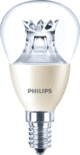Philips dimtone Master LED kogel dimtone E14(kleine fitting) dimbaar van 3000K-2200K 6Watt (40W) 100° LED kogel 