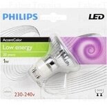 Philips DECO LED GU10 1 Watt Rood