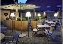 SLV by lagotronics ADEGAN antraciet/wit 1xE27 buiten vloer armatuur IP54