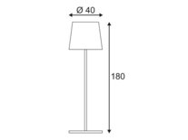 SLV by lagotronics ADEGAN wit/wit 1xE27 buiten vloer armatuur IP54 