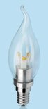 Kaarslampje Flametip 3W E14 Warm Wit Dimbaar